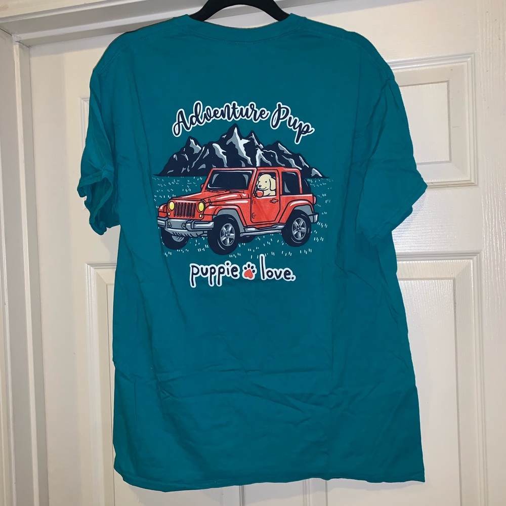 Puppie Love Jeep Dog Tee